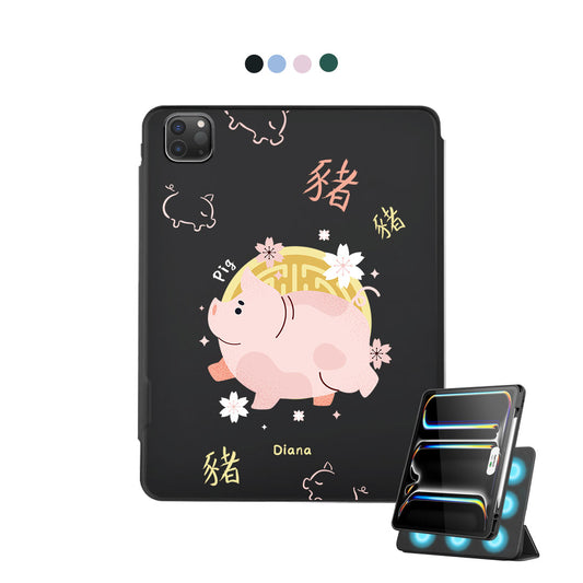 iPad Detachable Flip Cover - Pig (Shio / Chinese Zodiac)