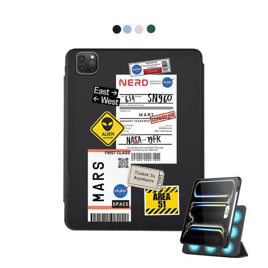 iPad Detachable Flip Cover - Ticket to Mars