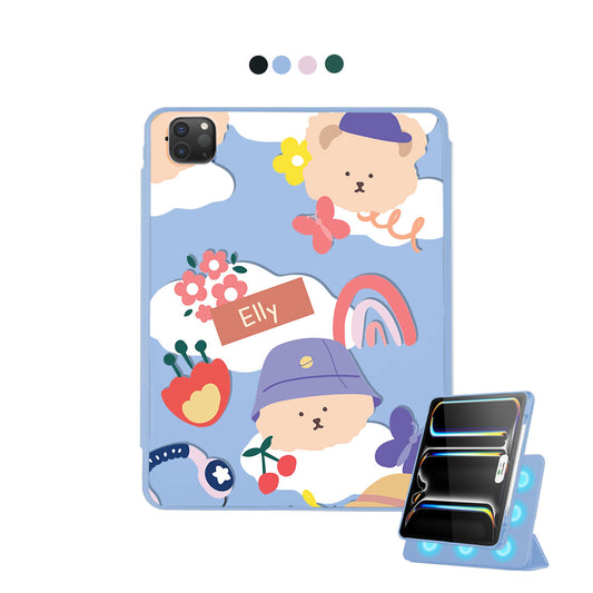 iPad Detachable Flip Cover - Bear in Style