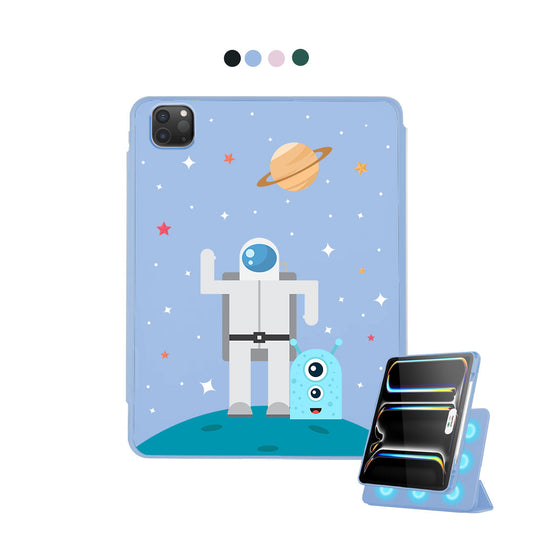 iPad Detachable Flip Cover - Blue Alien