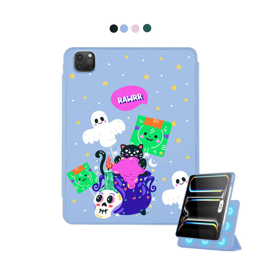 iPad Detachable Flip Cover - Cat Monster