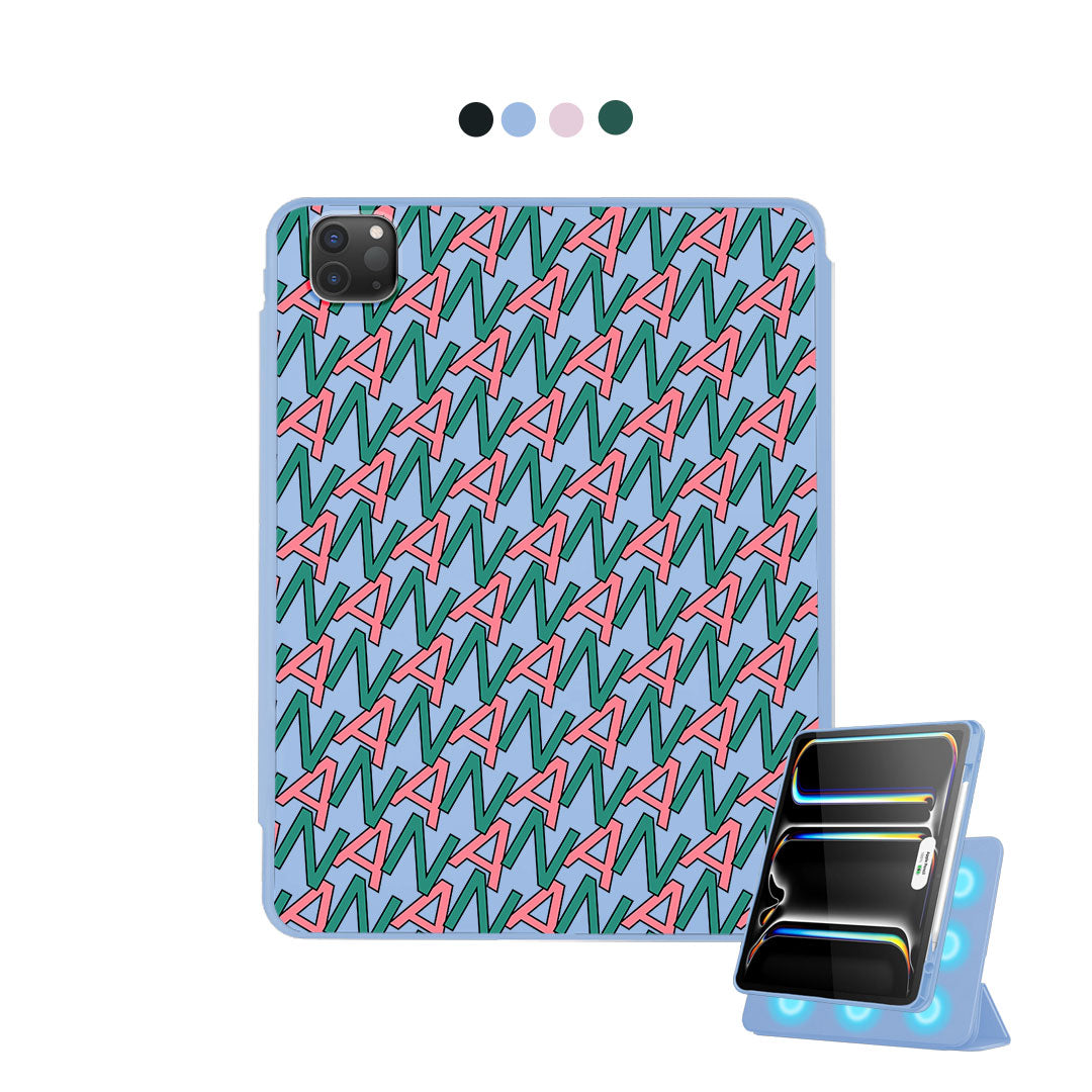 iPad Detachable Flip Cover - Initial Monogram 7.0