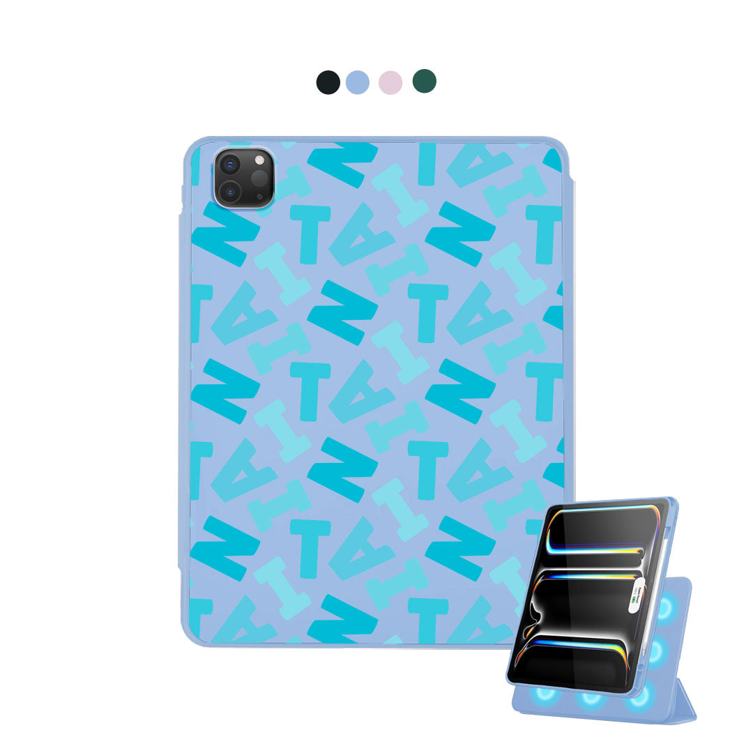 iPad Detachable Flip Cover - Scattered Monogram 5.0