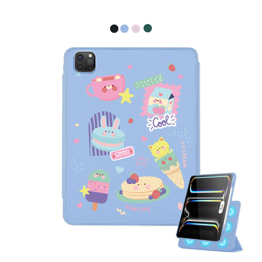 iPad Detachable Flip Cover - Sweet Cafe