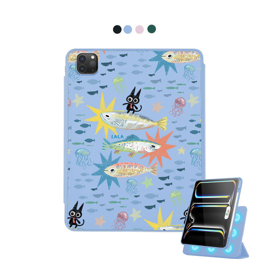 iPad Detachable Flip Cover - The Fish Surfer