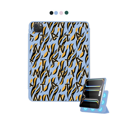 iPad Detachable Flip Cover - Tiger monogram 1.0