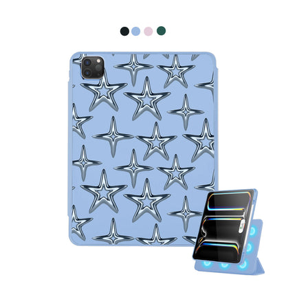 iPad Detachable Flip Cover - Chrome star