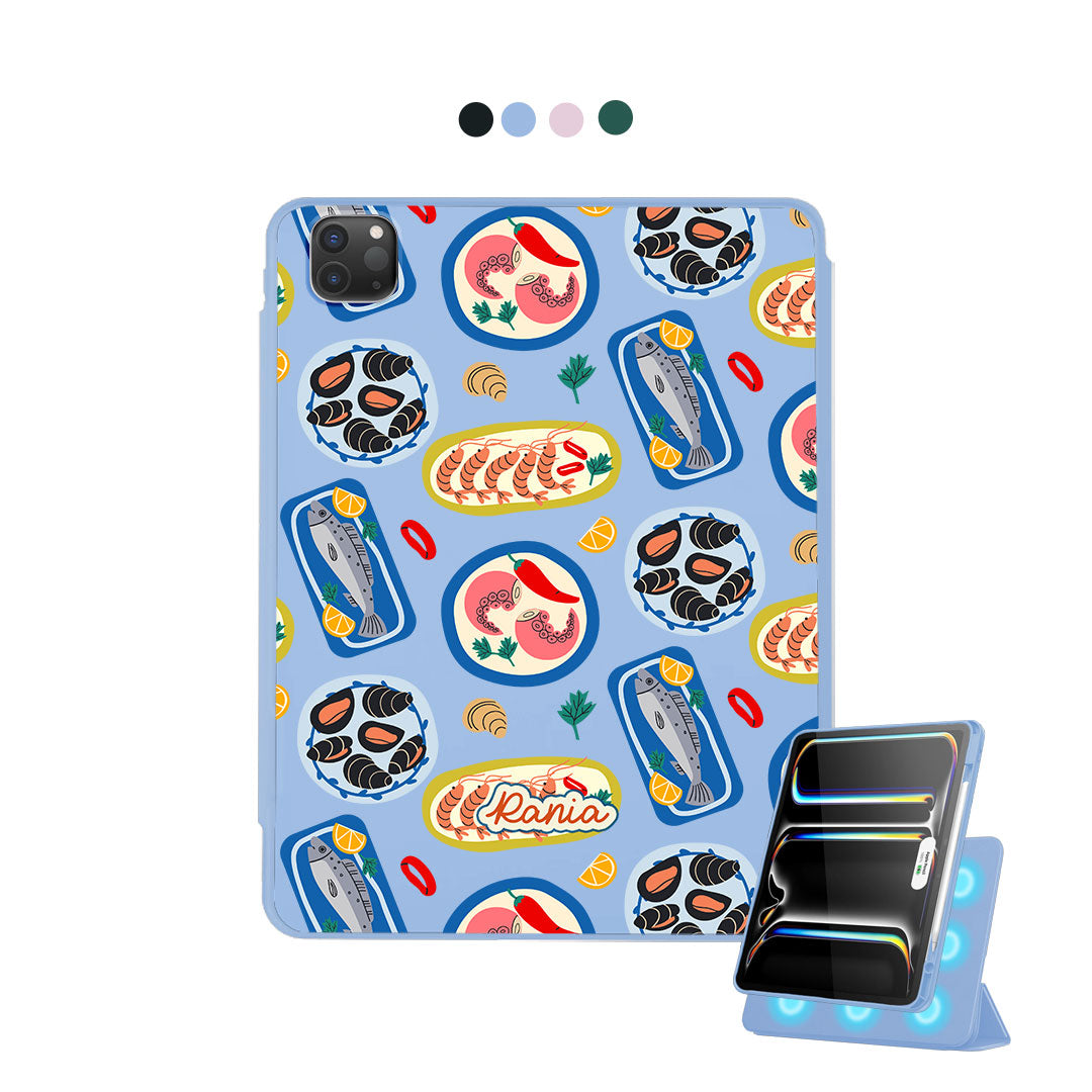 iPad Detachable Flip Cover - Seafood 1.0