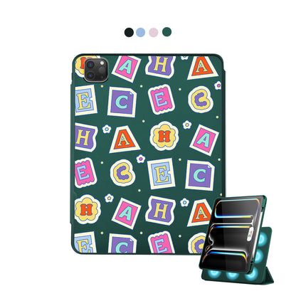 iPad Detachable Flip Cover - Adorable monogram 3.0