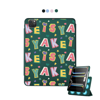 iPad Detachable Flip Cover - Adorable monogram 4.0