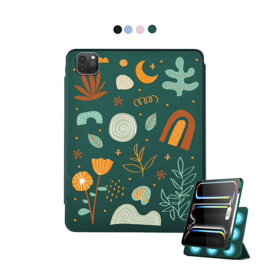 iPad Detachable Flip Cover - Autumn Botanical