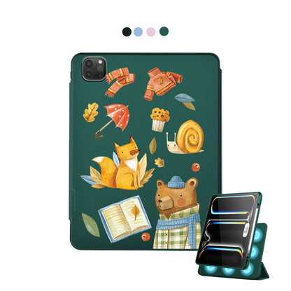 iPad Detachable Flip Cover - Bear & Fox
