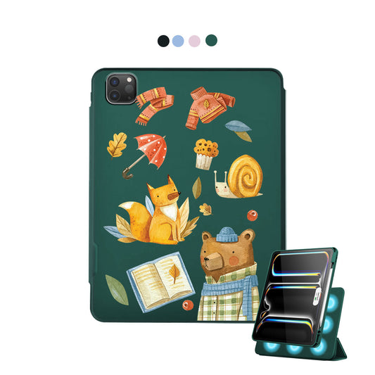 iPad Detachable Flip Cover - Bear & Fox