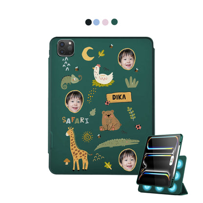 iPad Detachable Flip Cover - Face Grid Safari