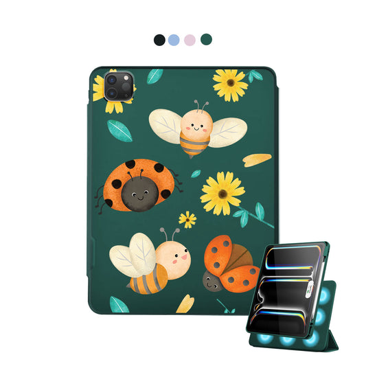 iPad Detachable Flip Cover - Lady Bug & Bee