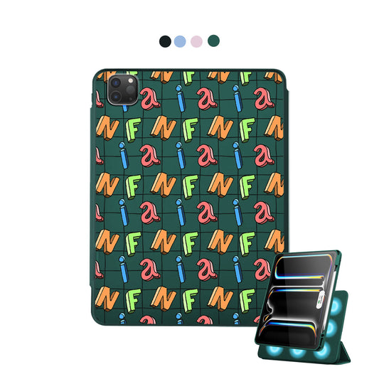 iPad Detachable Flip Cover - Playful Monogram