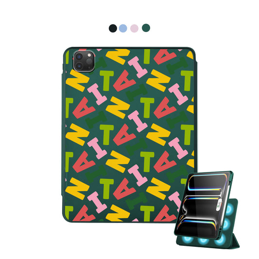 iPad Detachable Flip Cover - Scattered Monogram 3.0