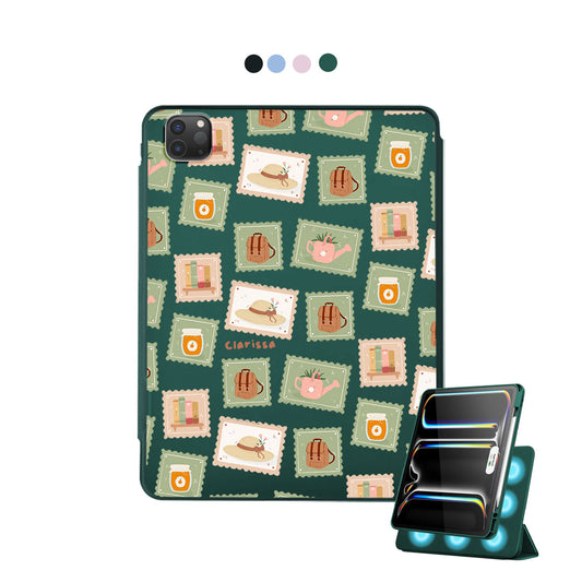 iPad Detachable Flip Cover - Cottagecore Stamps