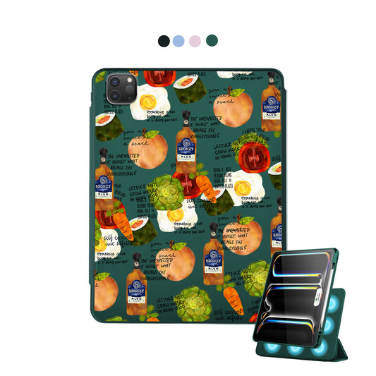 iPad Detachable Flip Cover - Foods Can Talk Too