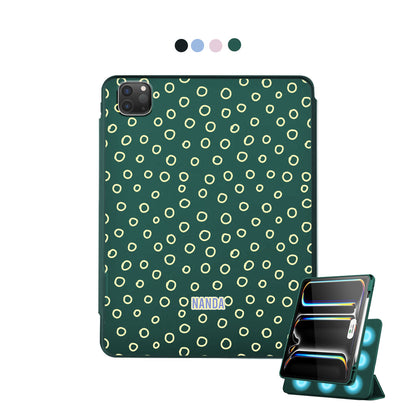 iPad Detachable Flip Cover - Neon dots