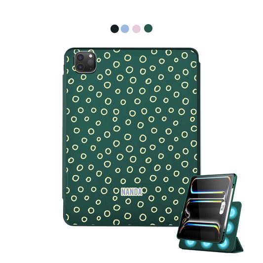 iPad Detachable Flip Cover - Neon dots