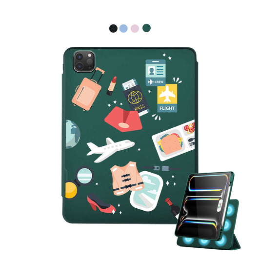 iPad Detachable Flip Cover - Stewardess or Flight Attendant