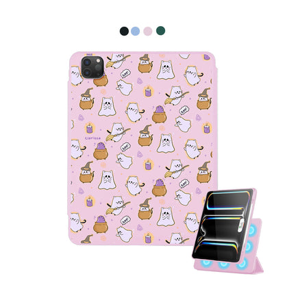 iPad Detachable Flip Cover - Spooky cat
