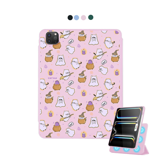iPad Detachable Flip Cover - Spooky cat