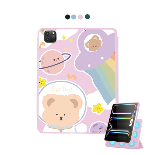 iPad Detachable Flip Cover - Astro Bear