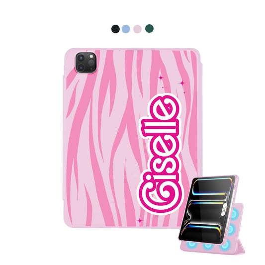 iPad Detachable Flip Cover - Barbie Zebra Pattern