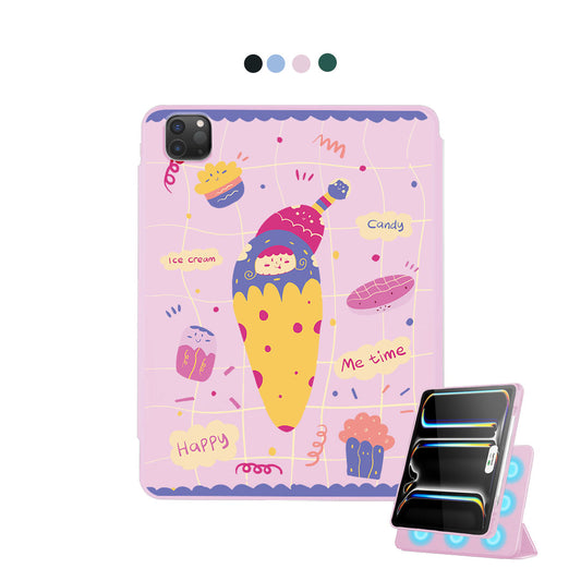 iPad Detachable Flip Cover - Candy Doodle