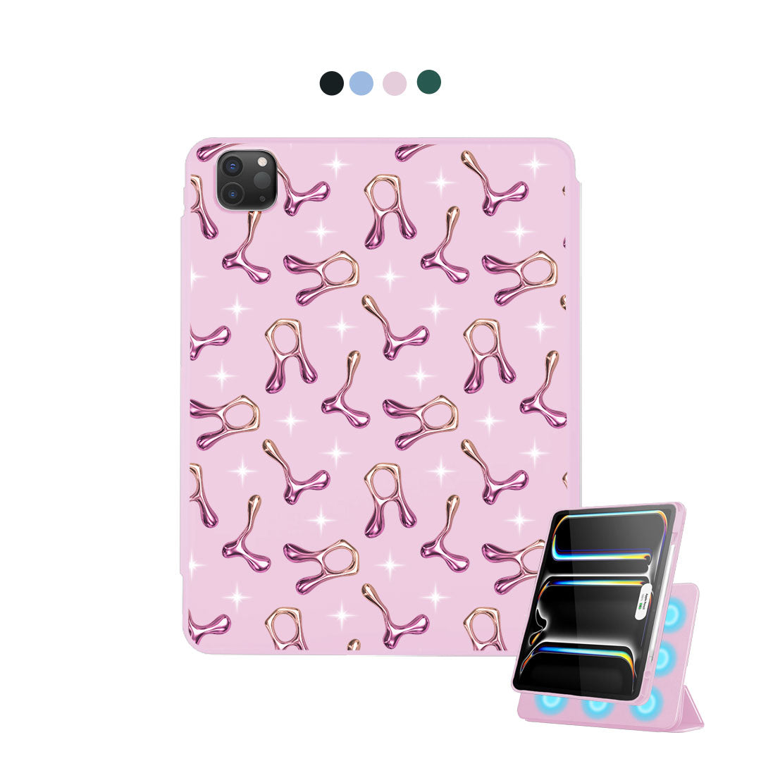 iPad Detachable Flip Cover - Chrome monogram 3.0