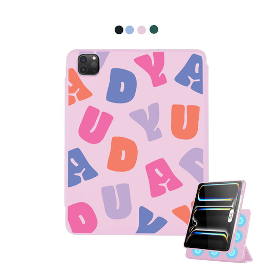 iPad Detachable Flip Cover - Chubby Monogram