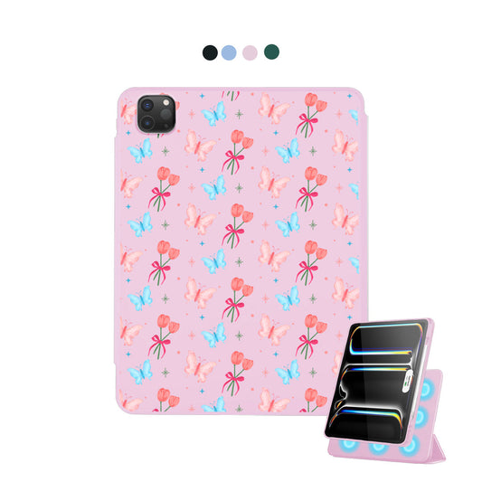 iPad Detachable Flip Cover - Coquette Butterfly