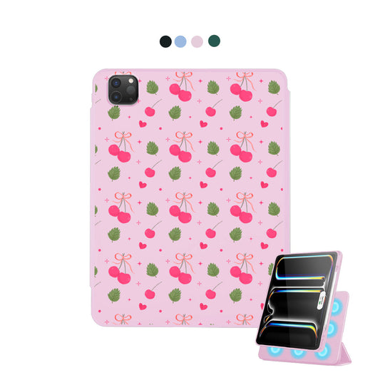 iPad Detachable Flip Cover - Coquette Cherry