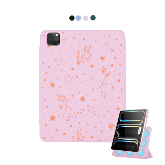 iPad Detachable Flip Cover - Coral Constellation