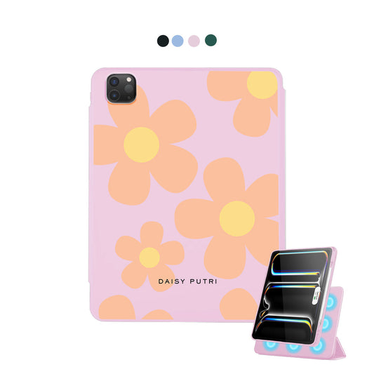iPad Detachable Flip Cover - Daisy Love
