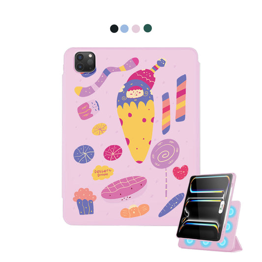 iPad Detachable Flip Cover - Dessert Doodle