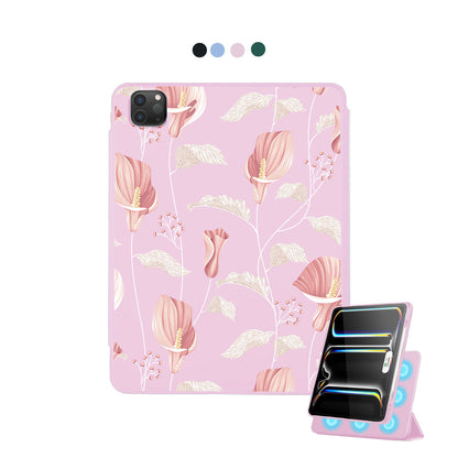iPad Detachable Flip Cover - Easter Lily