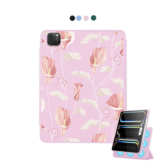 iPad Detachable Flip Cover - Easter Lily