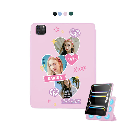 iPad Detachable Flip Cover - Face Grid Love