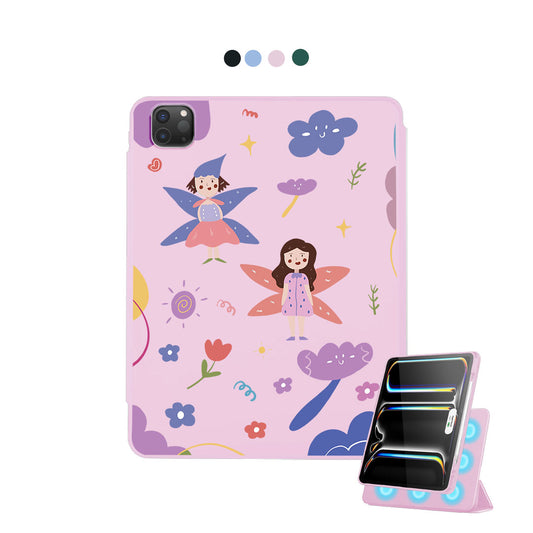 iPad Detachable Flip Cover - Fairy Pattern