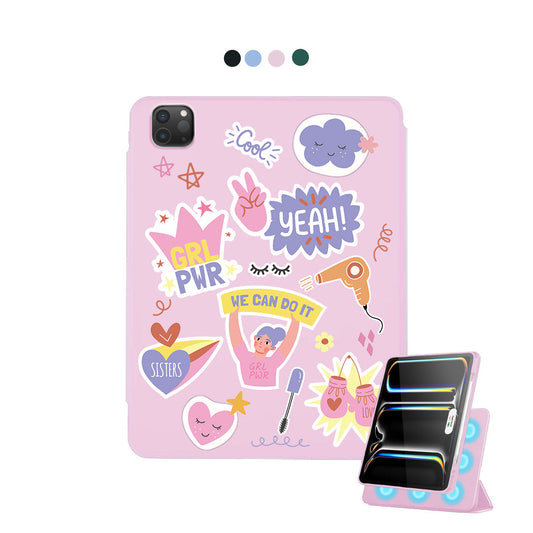 iPad Detachable Flip Cover - Girl Power Sticker Pack