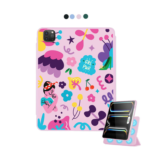 iPad Detachable Flip Cover - Girl Power