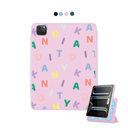 iPad Detachable Flip Cover - Monogram 2.0 Rainbow