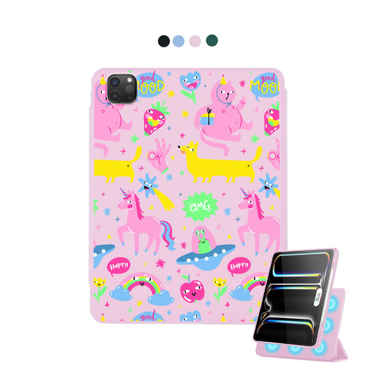 iPad Detachable Flip Cover - Monster Say Good Mood