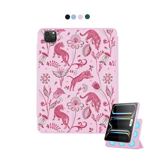 iPad Detachable Flip Cover - Tiger & Floral 7.0