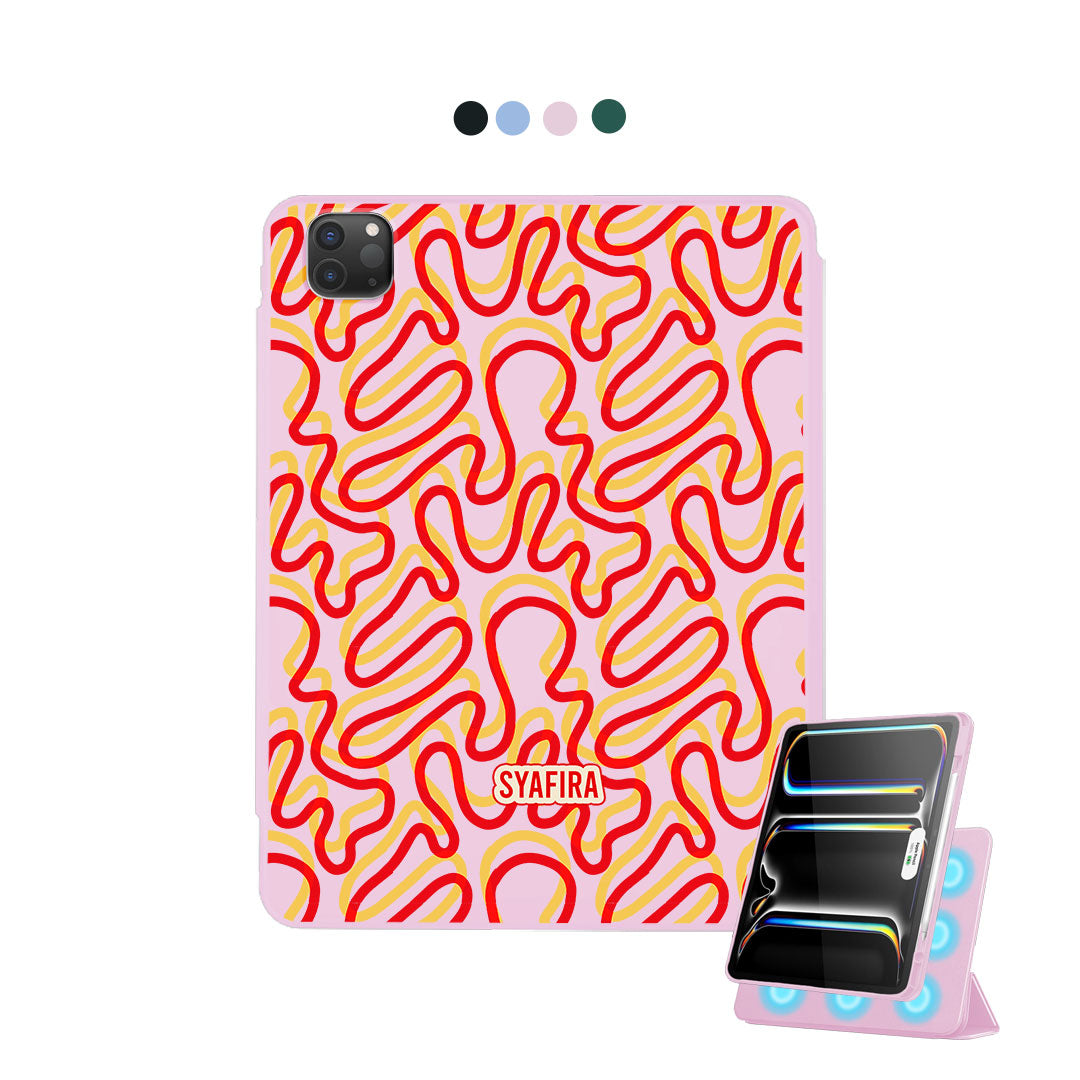 iPad Detachable Flip Cover - Crossed lines 1.0