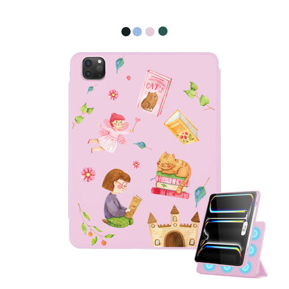 iPad Detachable Flip Cover - Fairy Cat