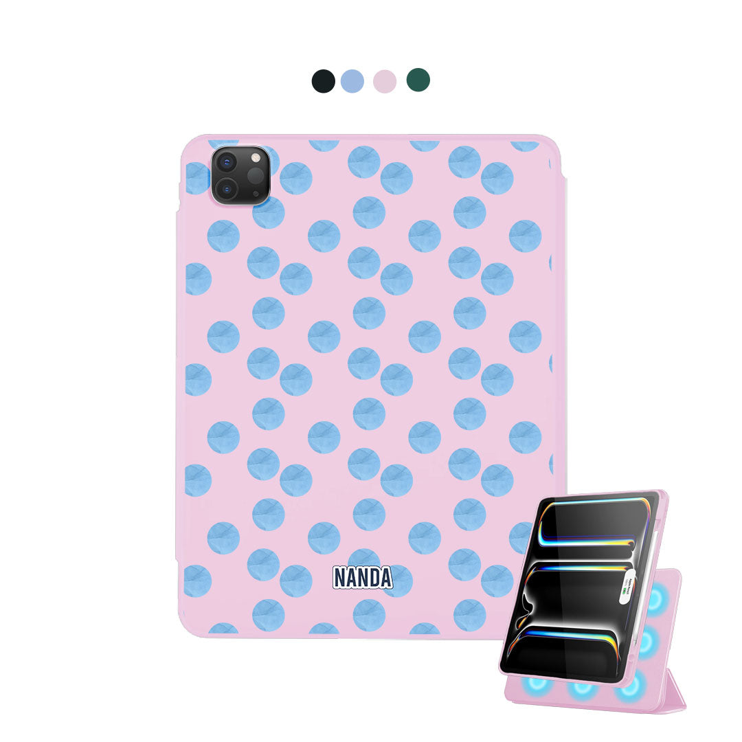 iPad Detachable Flip Cover - Ocean dots